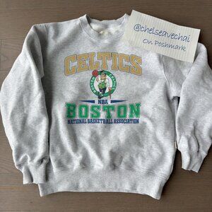 Vintage 90s Boston Celtics Basketball Sweatshirt, Boston Celtics Crewneck Shirt